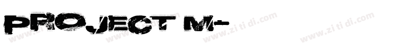 Project M字体转换